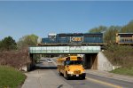 CSXT 1712 Leads M427-09 over Broadway